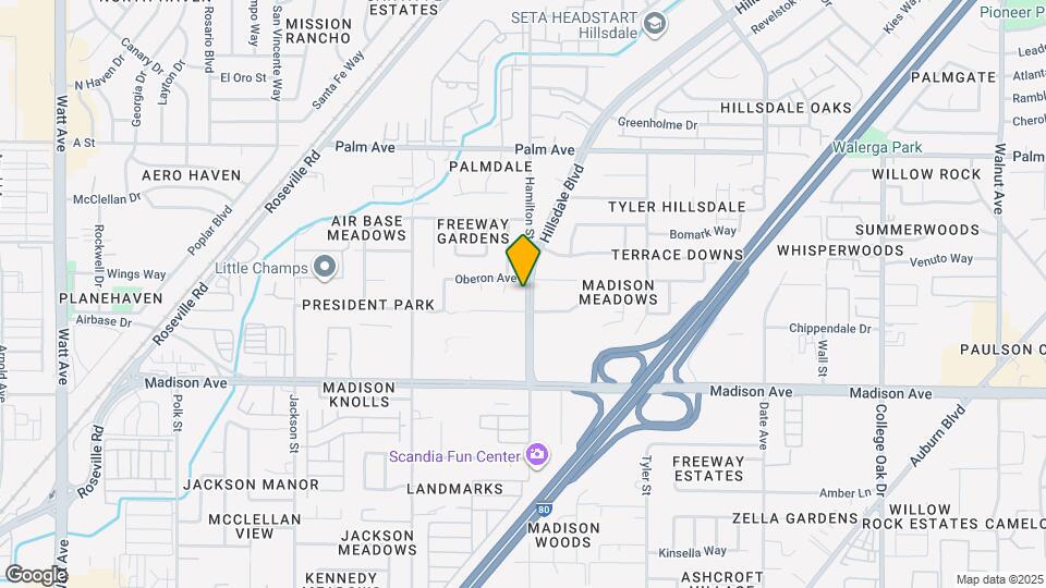 5327 Hillsdale Blvd Mapa y Detalles de la Ubicación