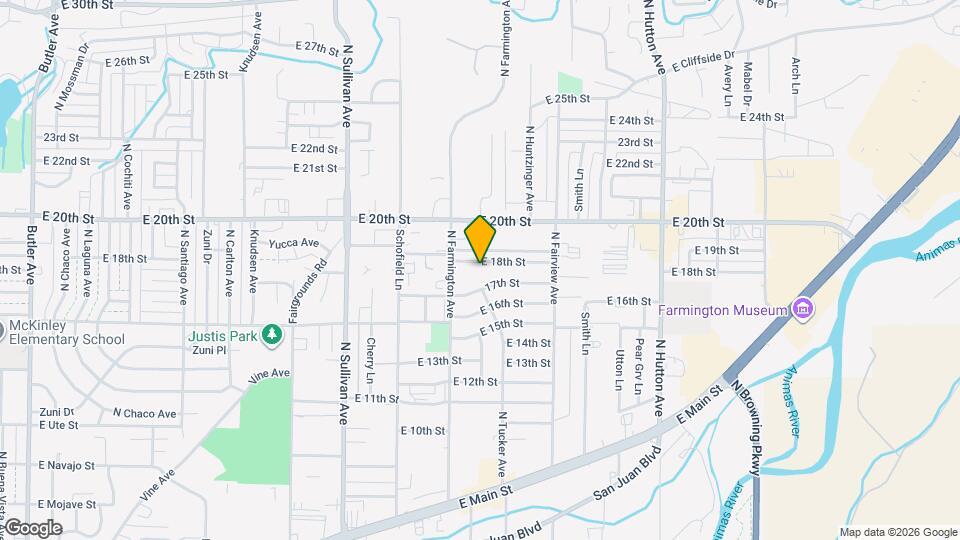 2205 E 18th St Map and Location Details