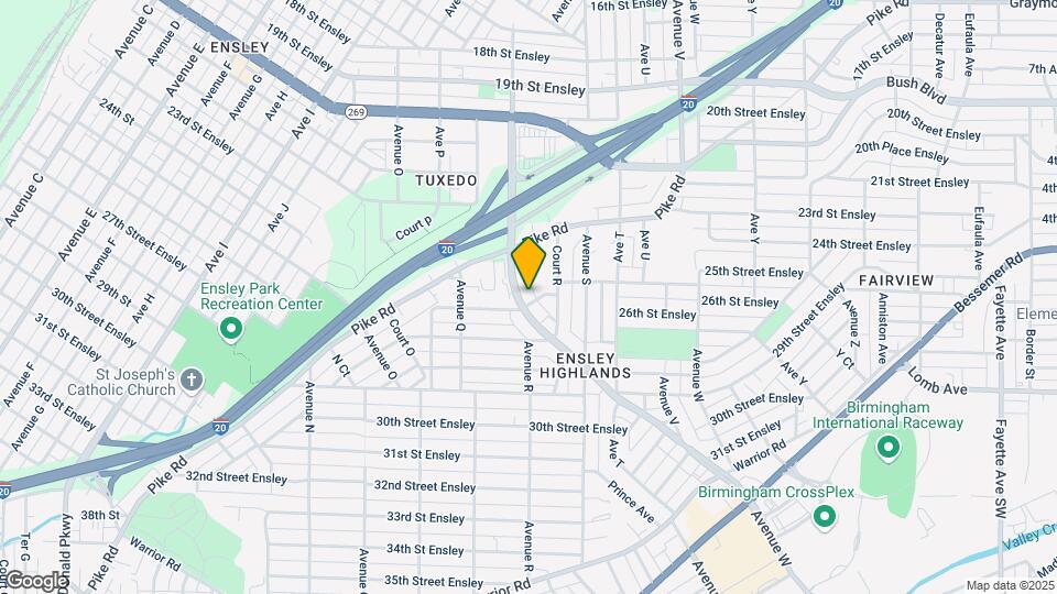 2531 Ensley Ave Map and Location Details