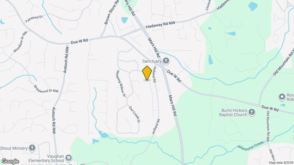 437 Holland Springs Dr NW Map and Location Details