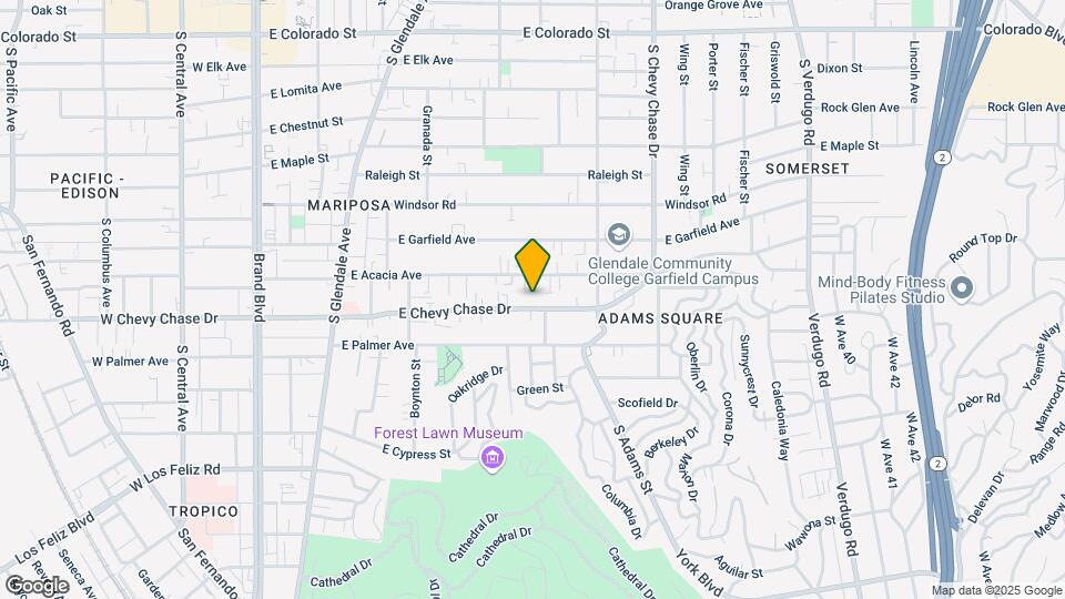 827 E Chevy Chase Dr Map and Location Details