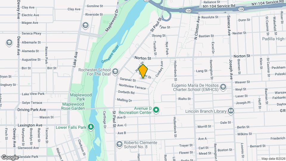 128 Saranac St Map and Location Details