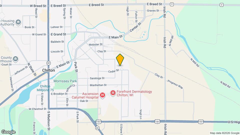 476 Cedar St Map and Location Details