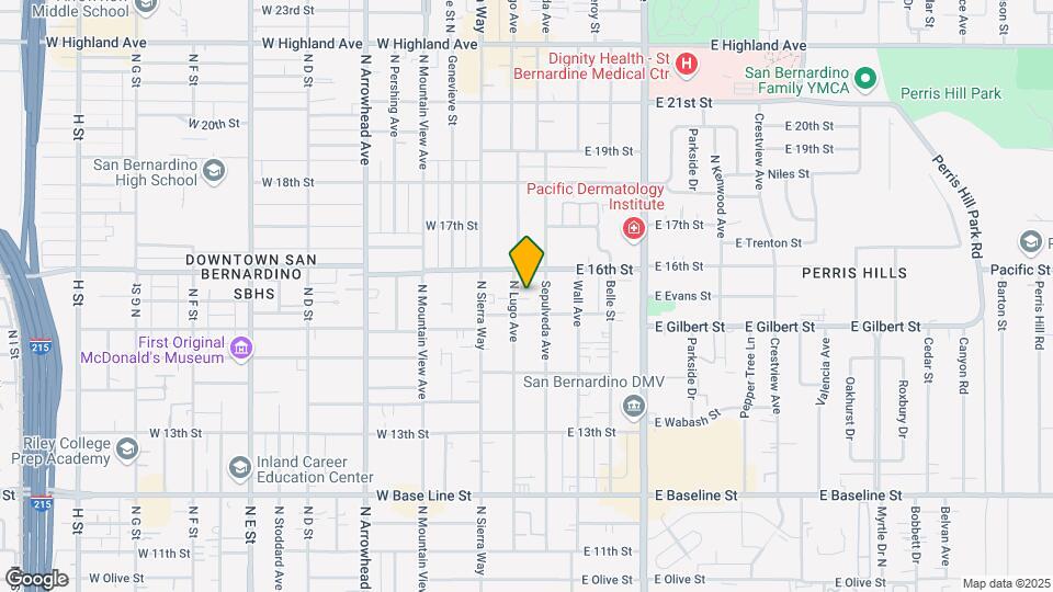 1545-1535 N Lugo Ave Map and Location Details