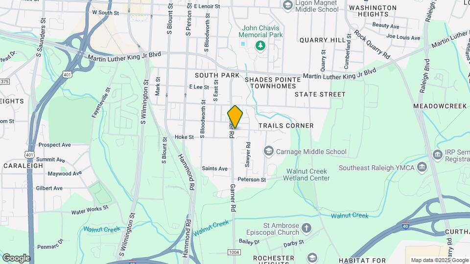 1301 Garner Rd Map and Location Details