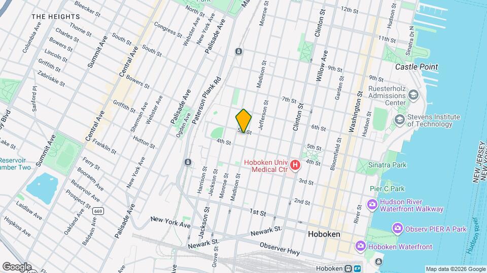 416 Madison St Map and Location Details