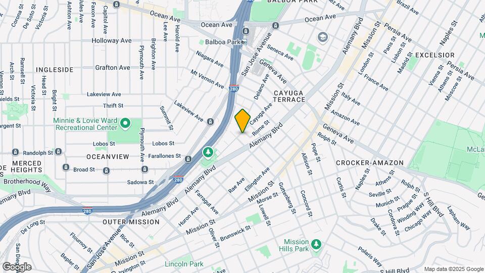 1671 Cayuga Ave Map and Location Details