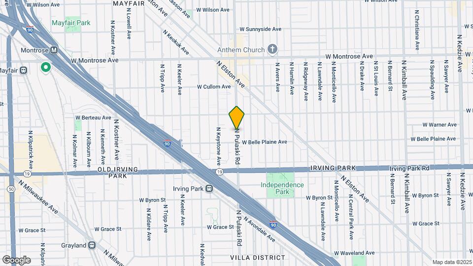 4132 N Pulaski Rd Map and Location Details