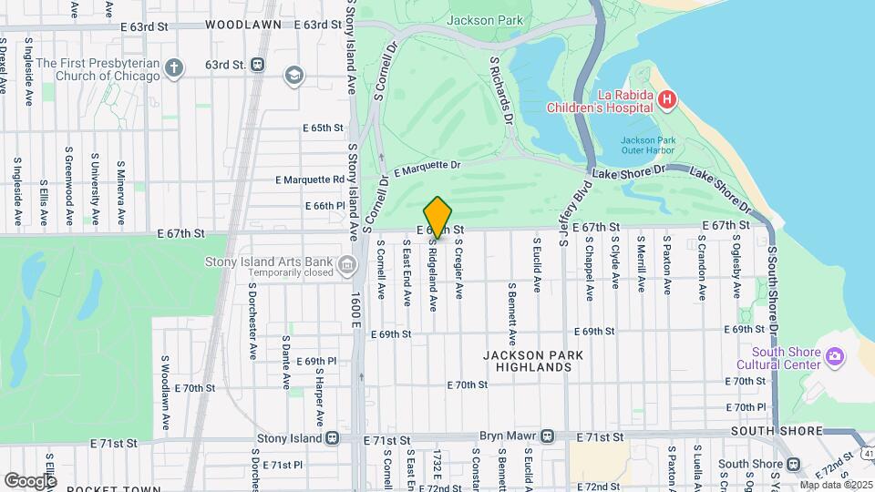 6715 S Ridgeland Ave Map and Location Details