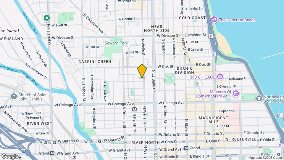 900 N Wells St Map and Location Details