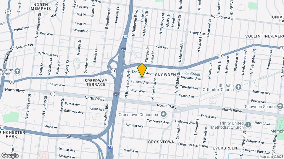 632 N Montgomery St Map and Location Details