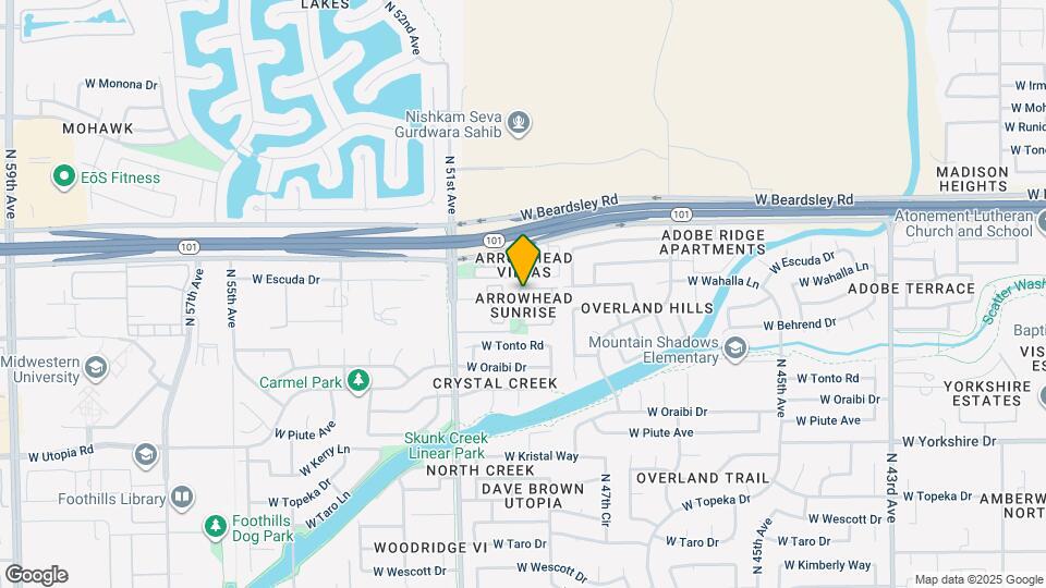 4927 W Wahalla Ln Map and Location Details