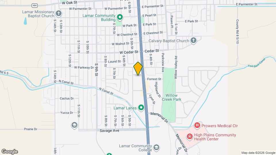 Main Street Student Housing Map and Location Details
