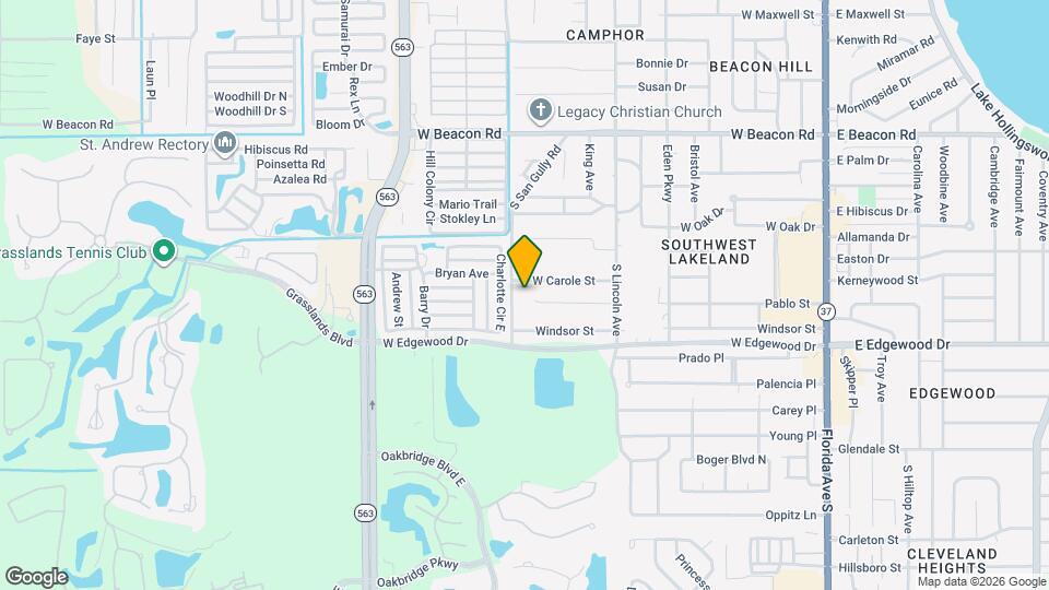 939 Castle Way Map and Location Details