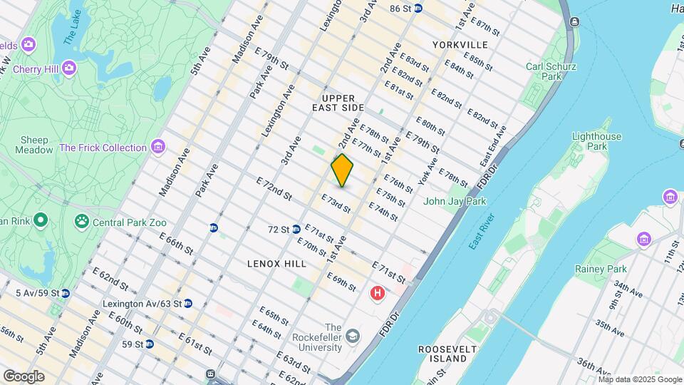 332 E 74th St Map and Location Details
