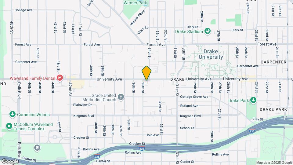 3434 University Ave Map and Location Details