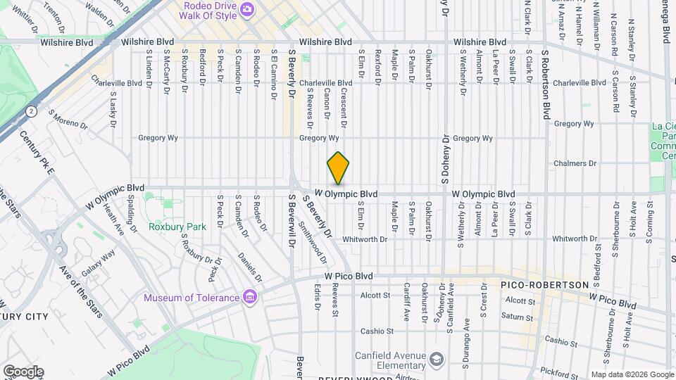 9369 W Olympic Blvd Map and Location Details