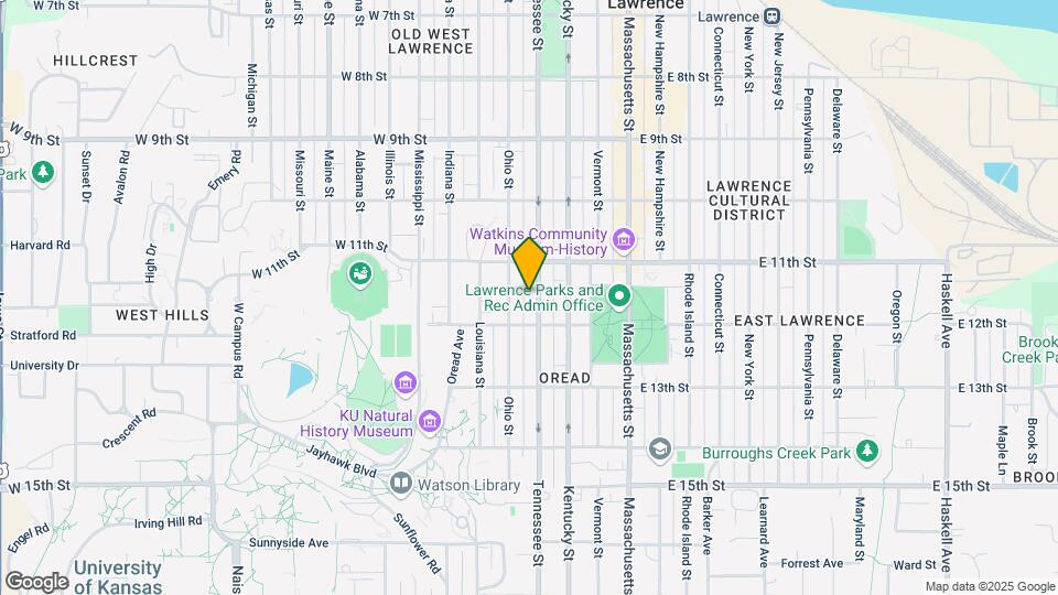 1125 Tennessee St Map and Location Details