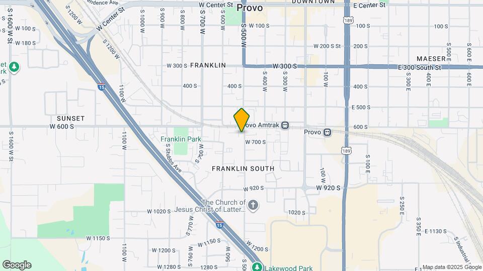 652 S 500 W Map and Location Details