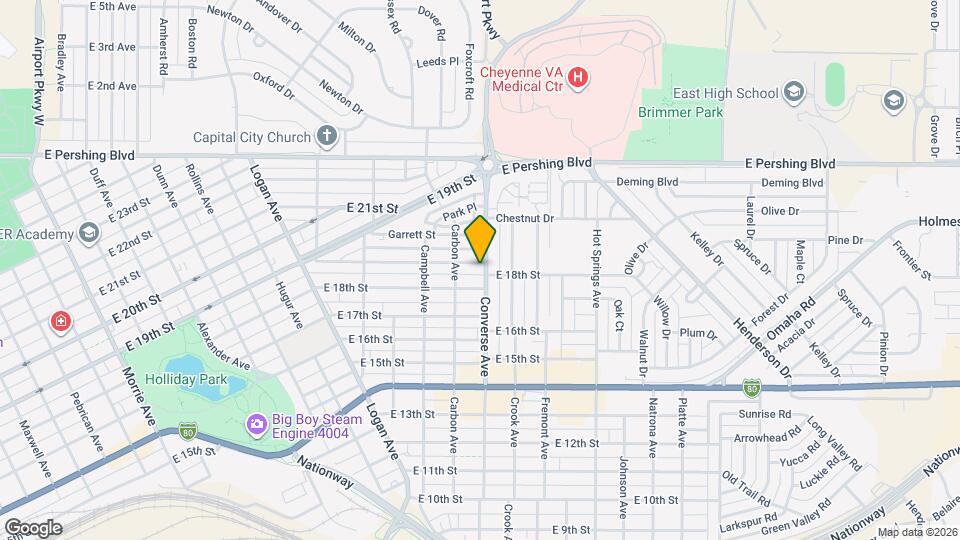 1730 Converse Ave Map and Location Details