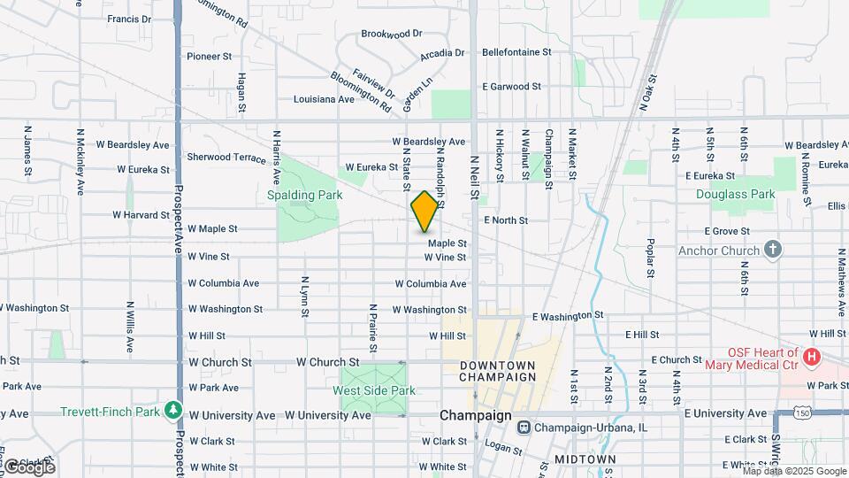 208 W Maple St, Unit #1 Mapa y Detalles de la Ubicación