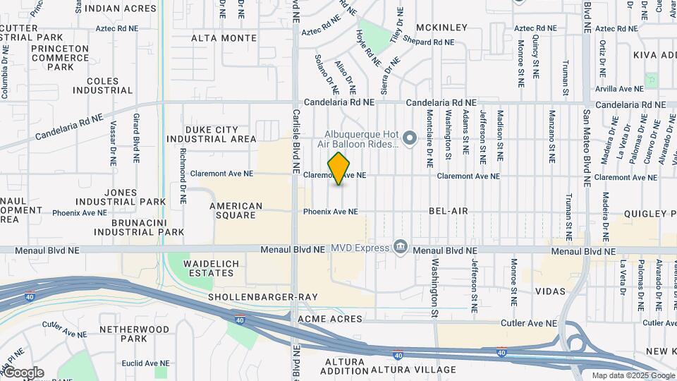 2721 Aliso Dr NE Map and Location Details