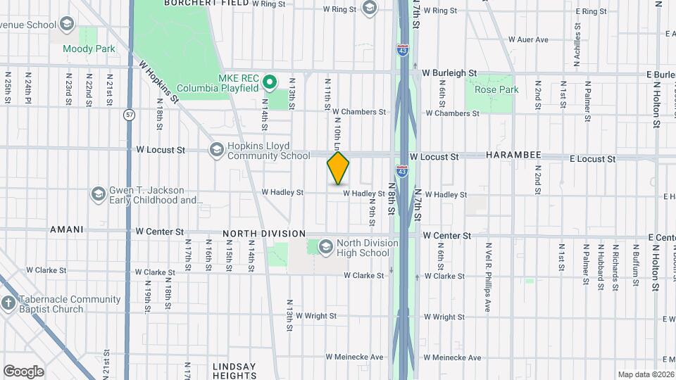 1020 W Hadley St Map and Location Details