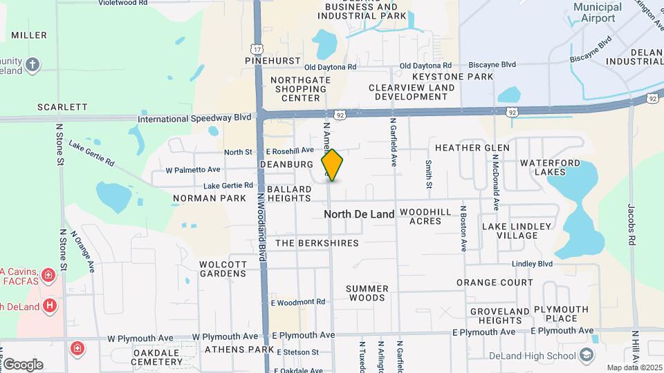 1303 N Amelia Ave Mapa y Detalles de la Ubicación