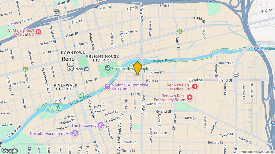 613 E 2nd St Map and Location Details