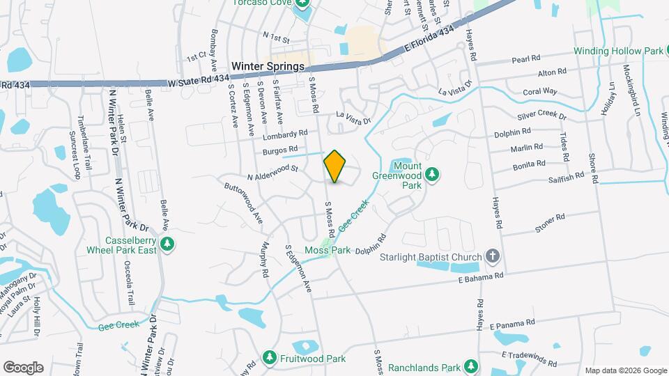 209 S Moss Rd Map and Location Details