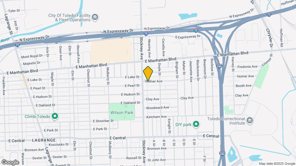 818 Homer Ave Map and Location Details