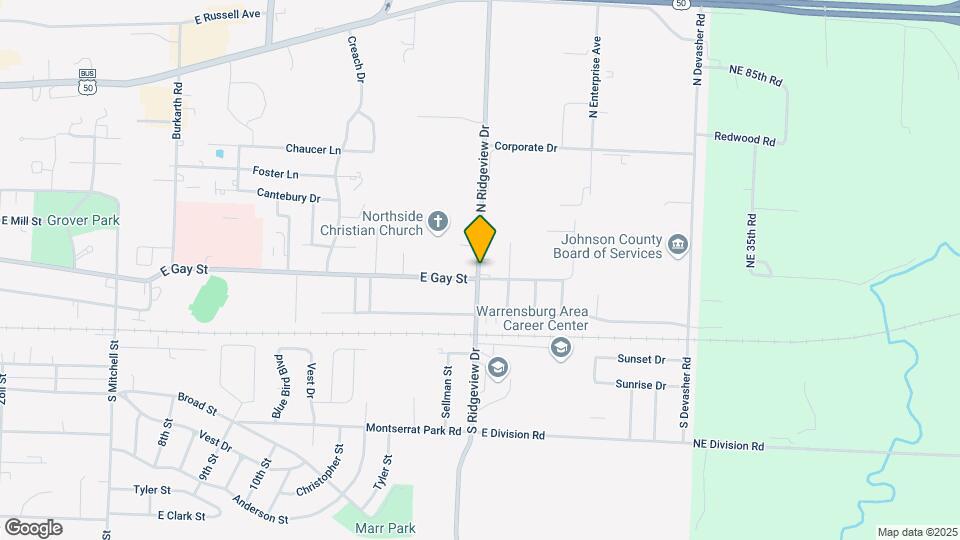 409 N Ridgeview Dr Map and Location Details