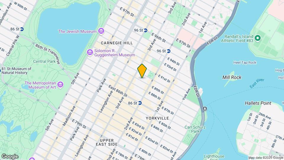 217 E 89th St Mapa y Detalles de la Ubicación