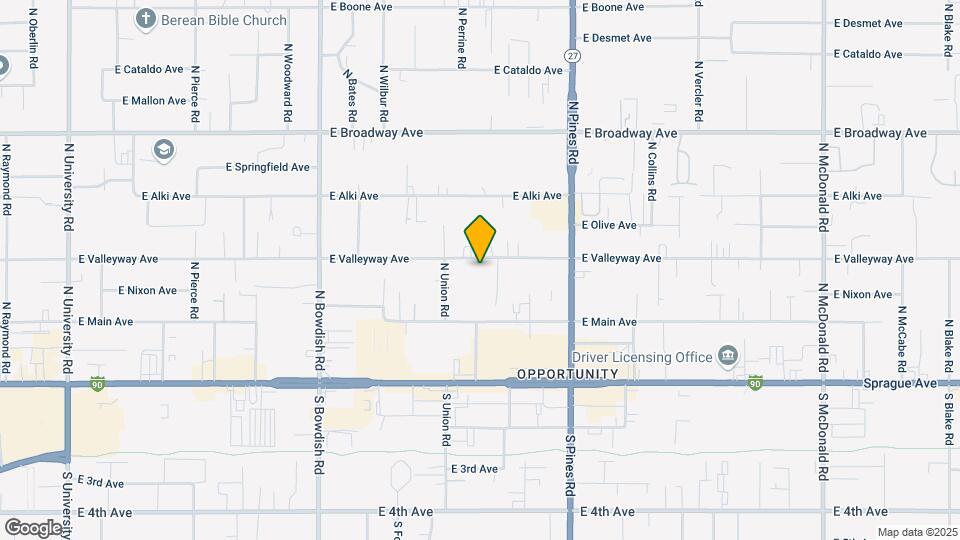 12002 E Valleyway Ave Map and Location Details