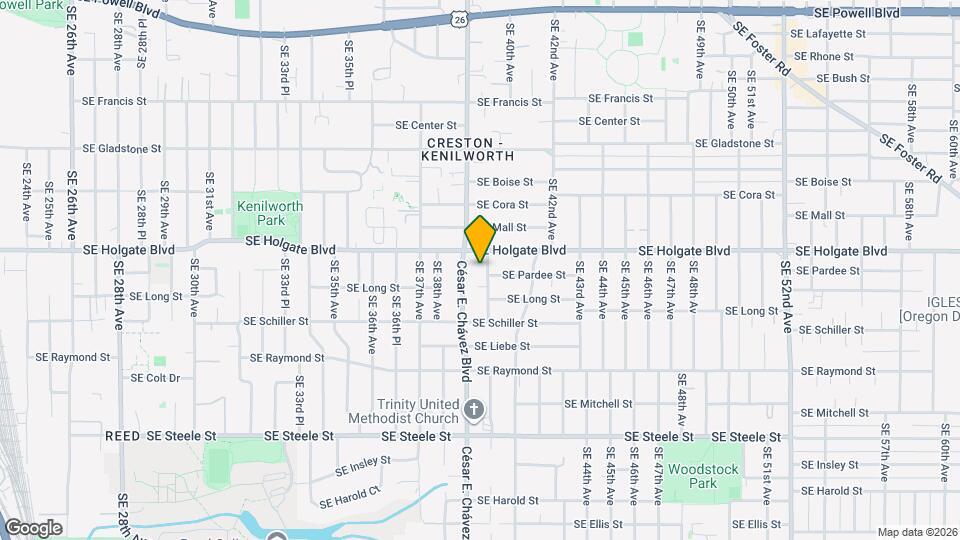 4535 SE 40th Ave Map and Location Details