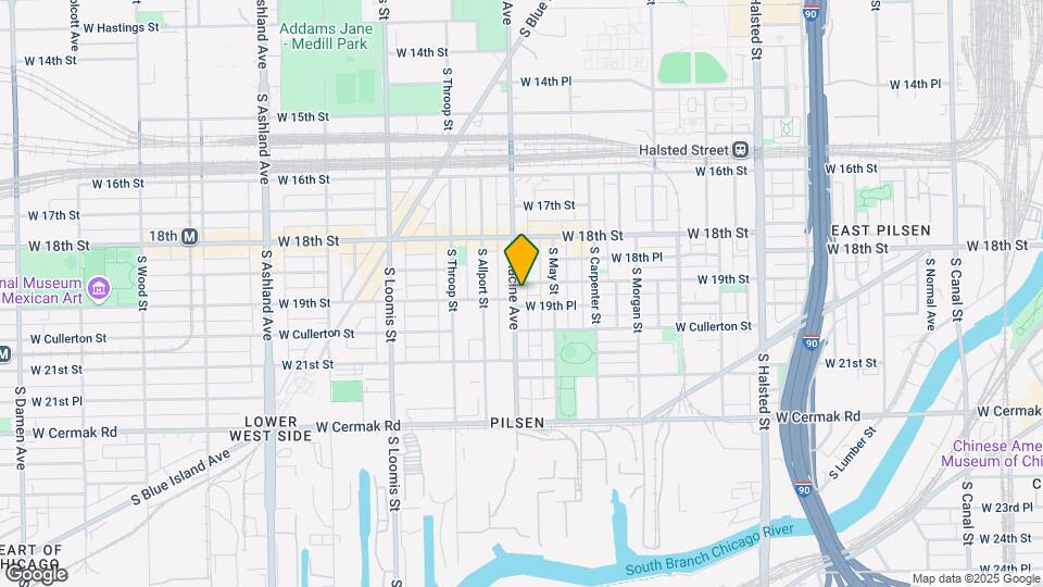 1907 S Racine Ave Map and Location Details