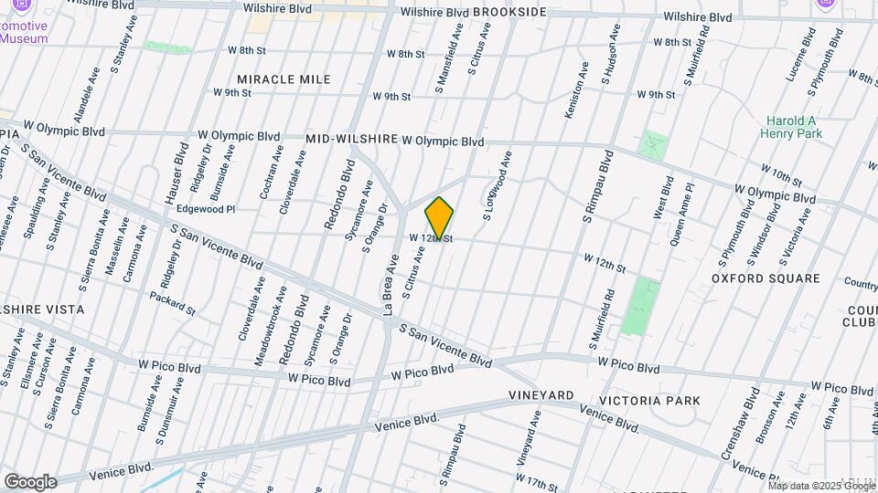 1209 S Highland Ave Map and Location Details
