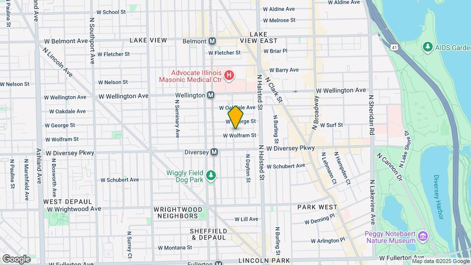 856 W Wolfram St Mapa y Detalles de la Ubicación