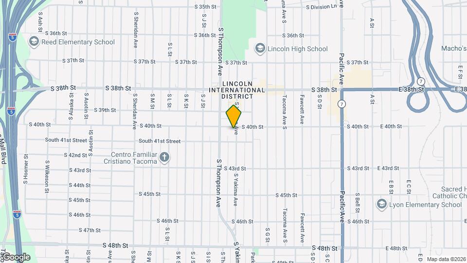 4002 S Yakima Ave Map and Location Details