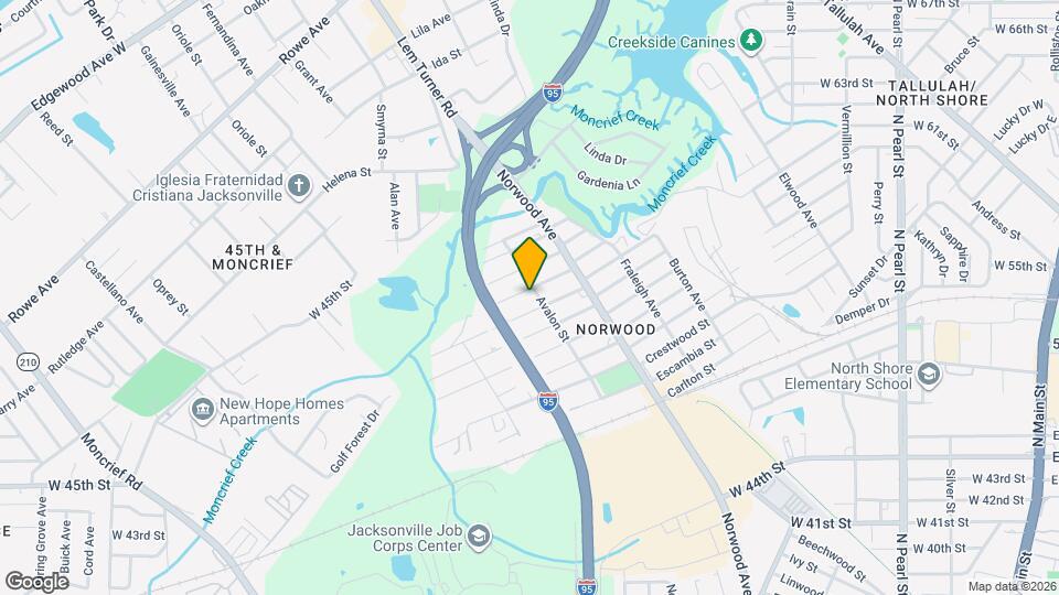 6618 Avalon St Map and Location Details