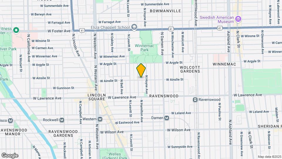 2122 W Ainslie St, Unit 2 Map and Location Details
