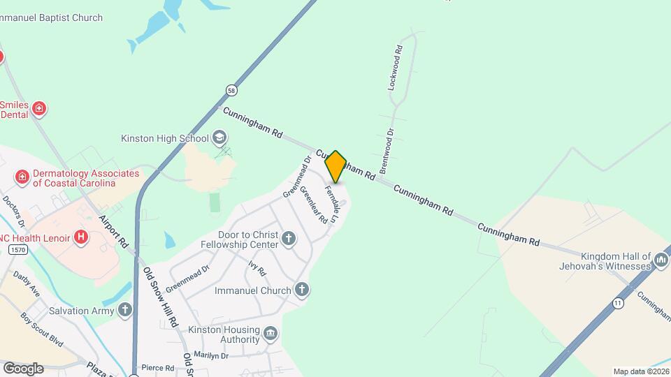 1221 Ferndale Ln Mapa y Detalles de la Ubicación