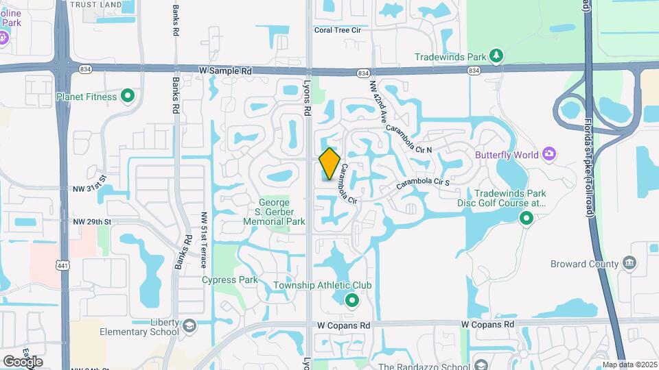 3453 Carambola Cir S Map and Location Details
