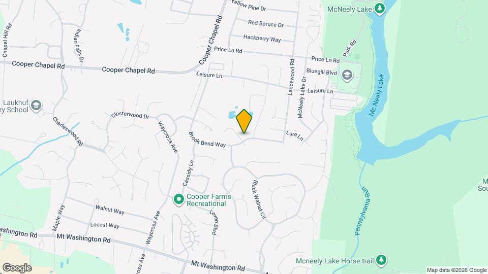 6909 Brook Bend Way Map and Location Details