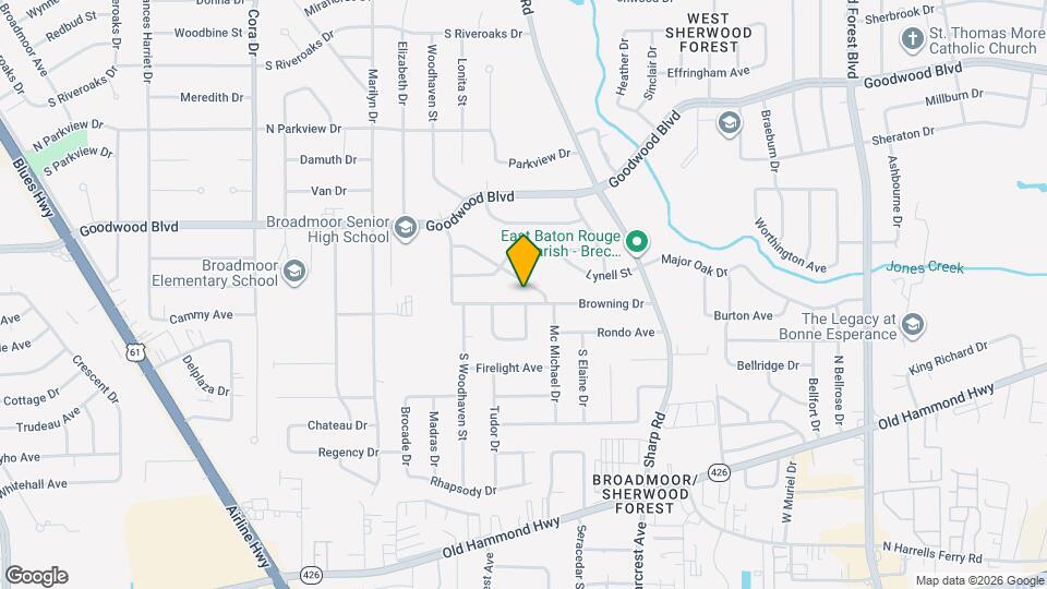 10389 Browning Dr Map and Location Details