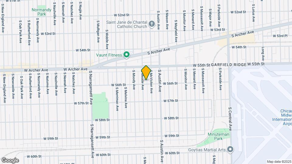 5549 S Meade Ave Map and Location Details