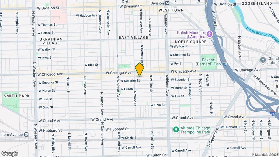 1742 W Superior St Map and Location Details