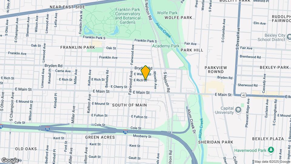 1823 E Rich St Map and Location Details