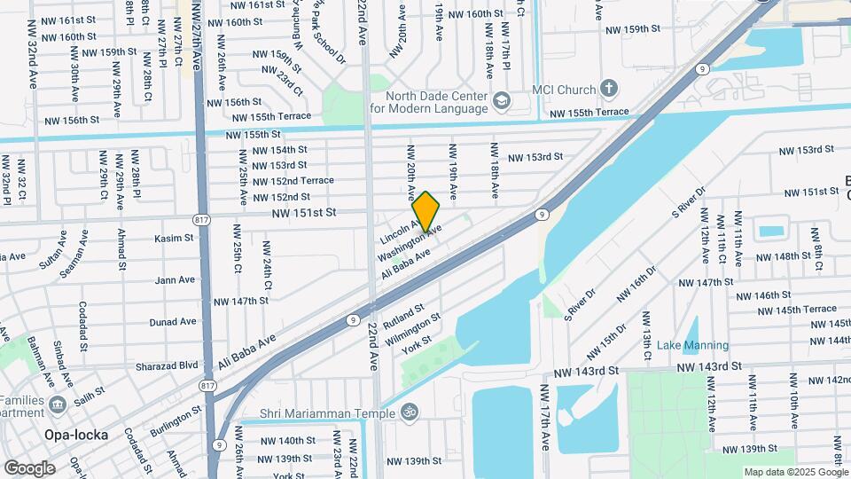 2016 Washington Ave Map and Location Details