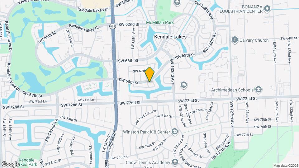 6815 SW 134th Ct Map and Location Details